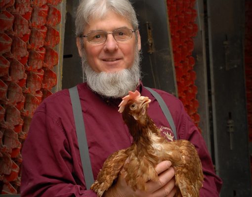Elmer King Farm with Hen